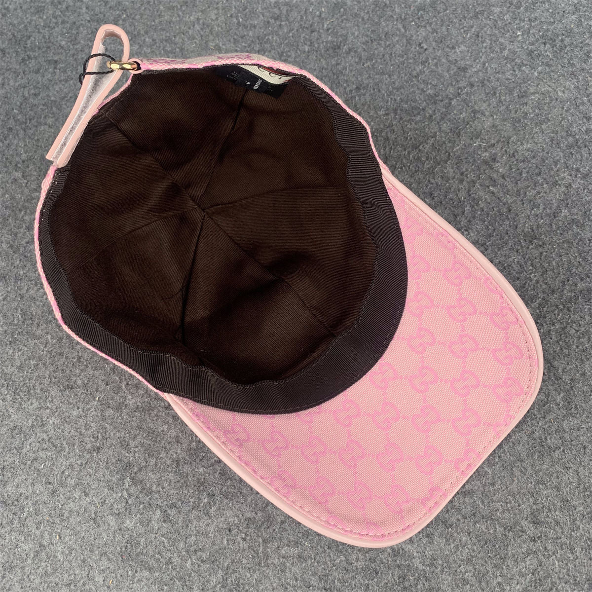 Gucci GG Canvas Baseball Cap/Hat 'Pink'