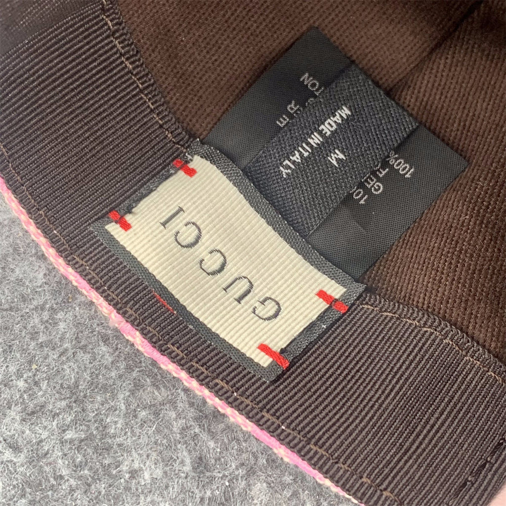 Gucci GG Canvas Baseball Cap/Hat 'Pink'