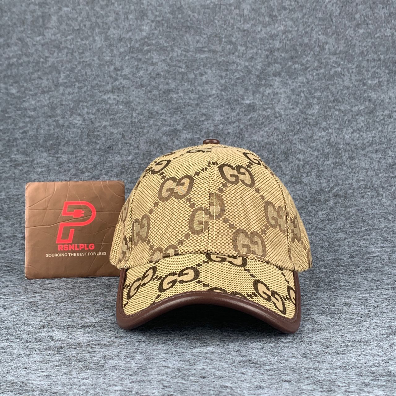 Gucci Jumbo GG Canvas Baseball Hat 'Camel/Ebony'
