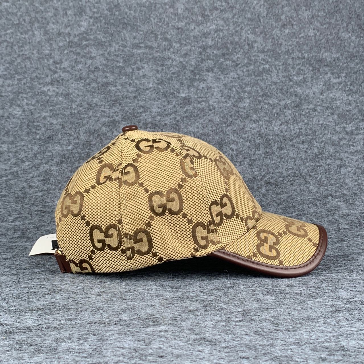Gucci Jumbo GG Canvas Baseball Hat 'Camel/Ebony'