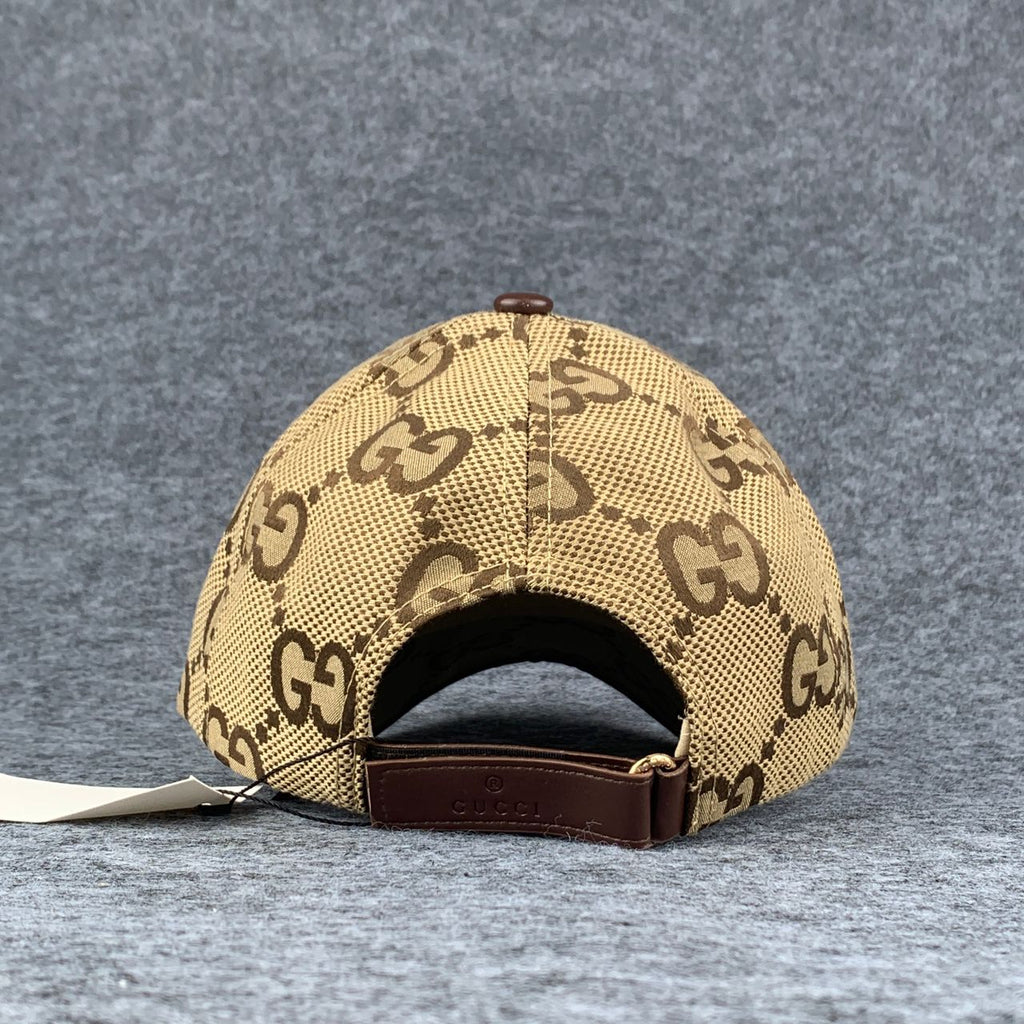 Gucci Jumbo GG Canvas Baseball Hat 'Camel/Ebony'