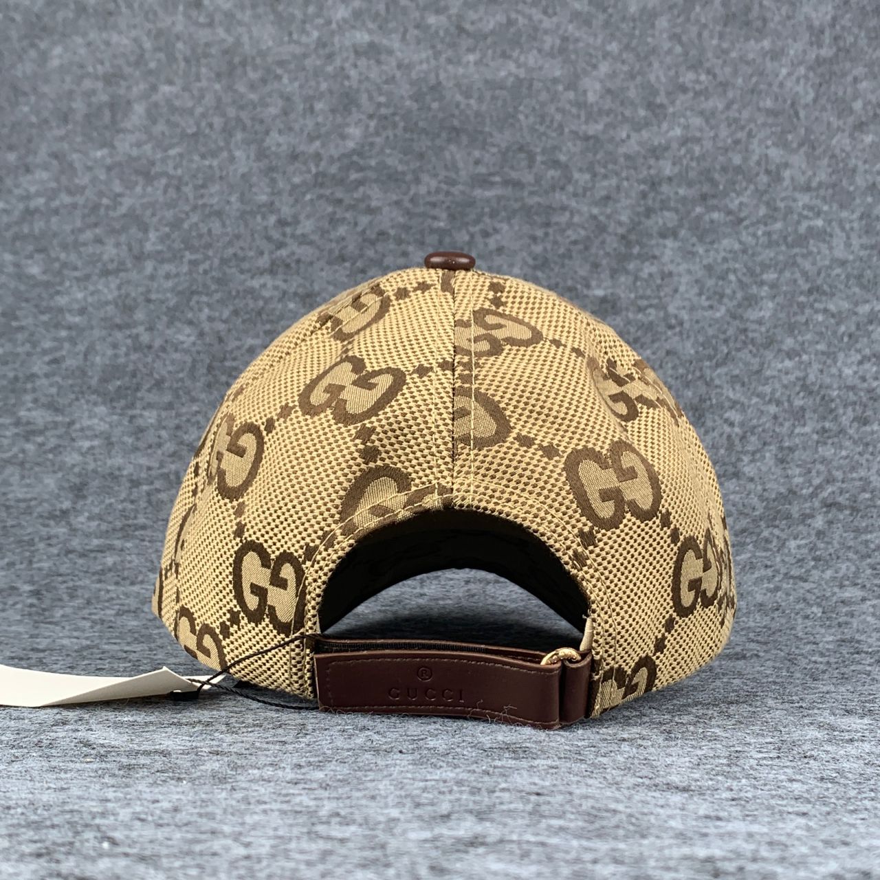 Gucci Jumbo GG Canvas Baseball Hat 'Camel/Ebony'