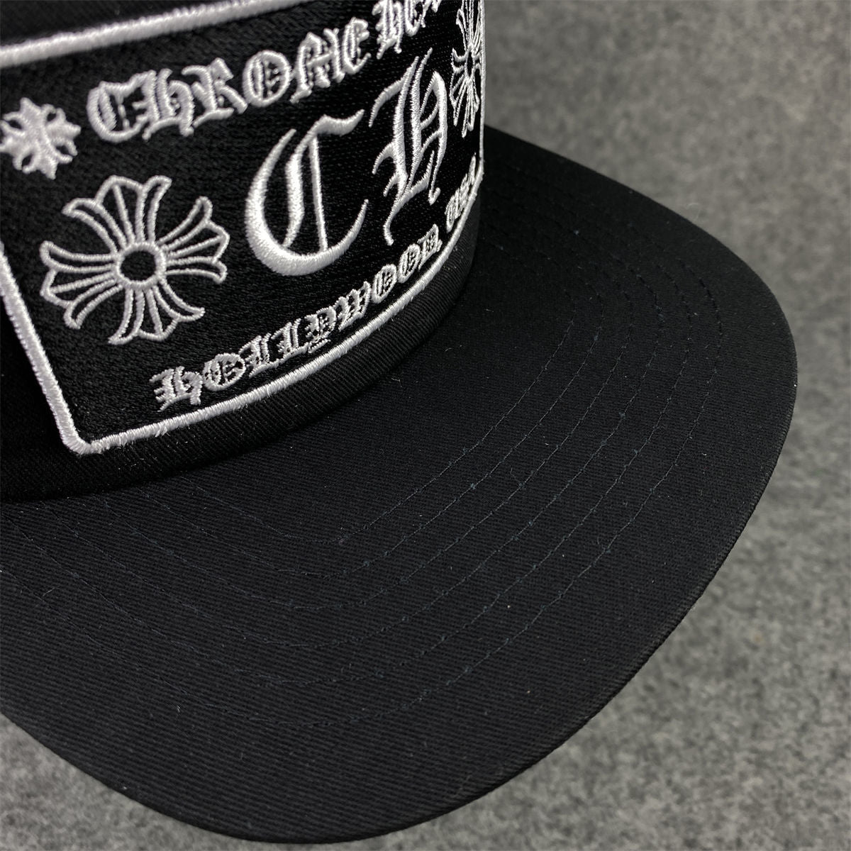 Chrome Hearts CH Hollywood Trucker Hat 'Black'