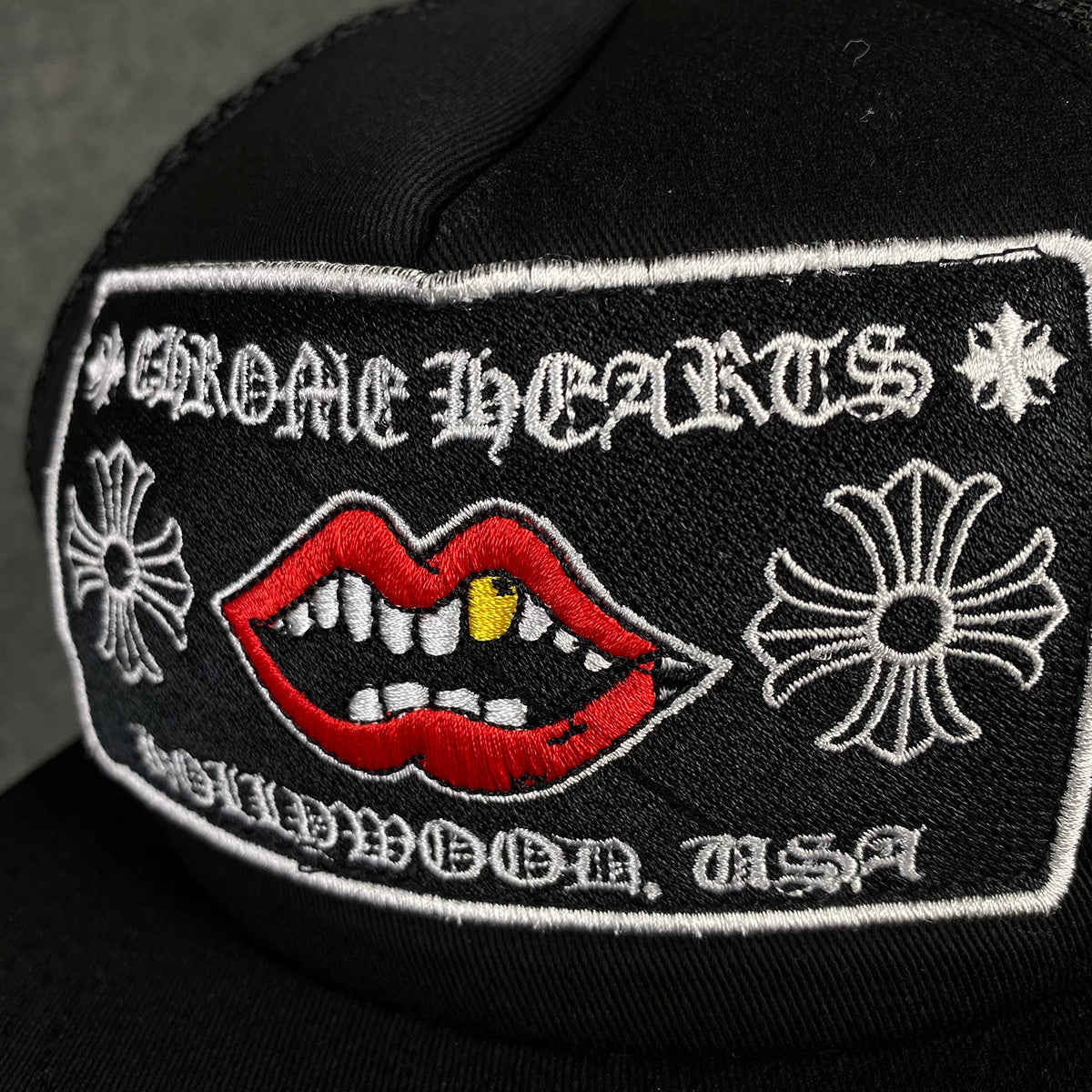 Chrome Hearts Chomper Hollywood Trucker Hat 'Black'