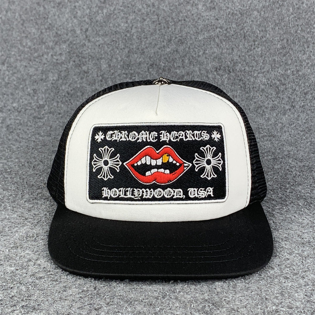 Chrome Hearts Chomper Hollywood Trucker Hat 'Black/White'