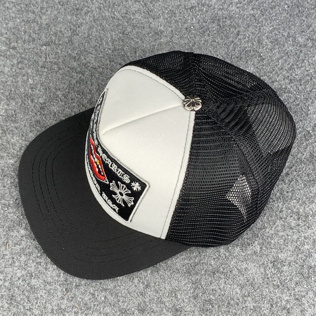 Chrome Hearts Chomper Hollywood Trucker Hat 'Black/White'