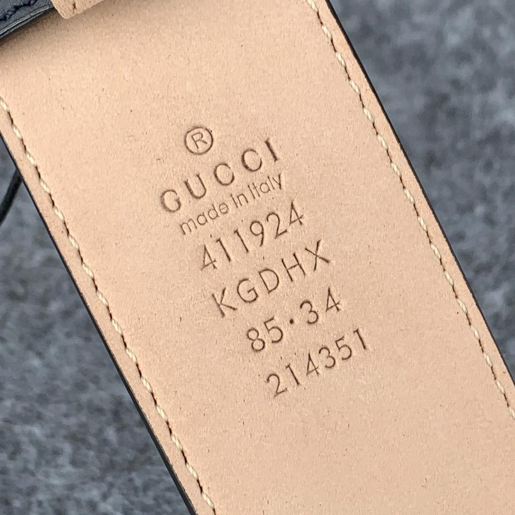 GG Supreme Interlocking G Buckle Belt Beige & Blue