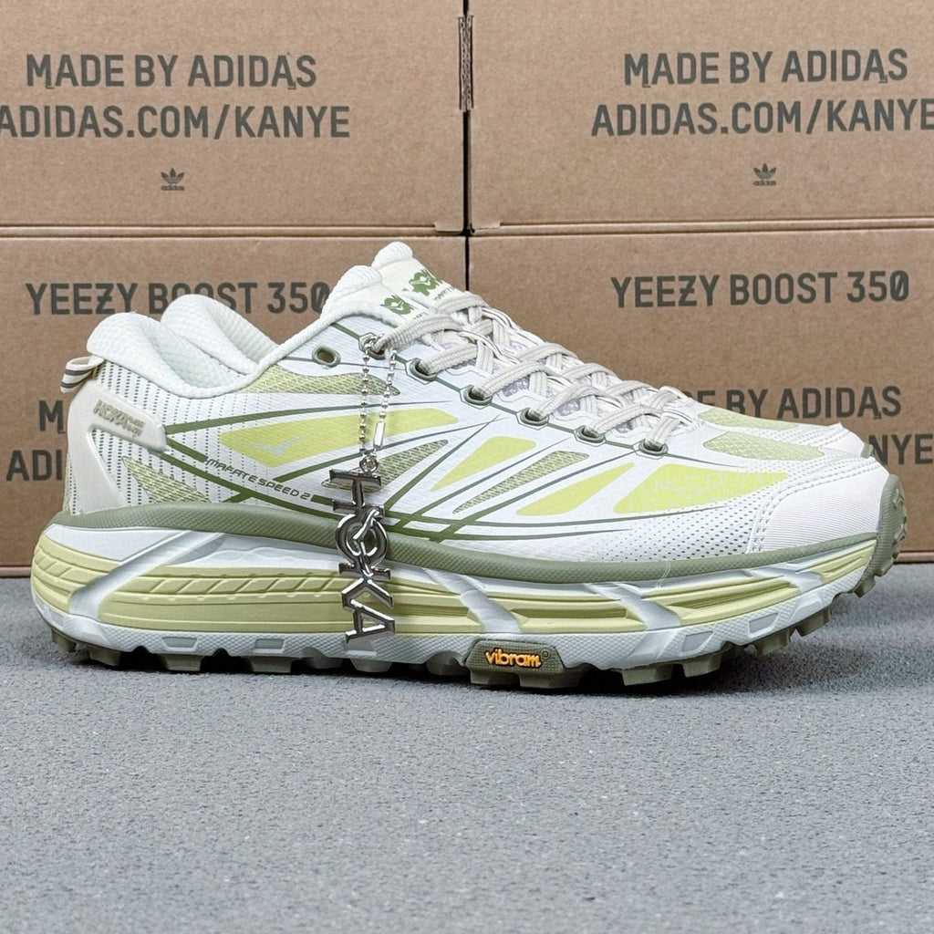 HOKA Mafate Speed 2 Silver Gray | Fluorescent yellow