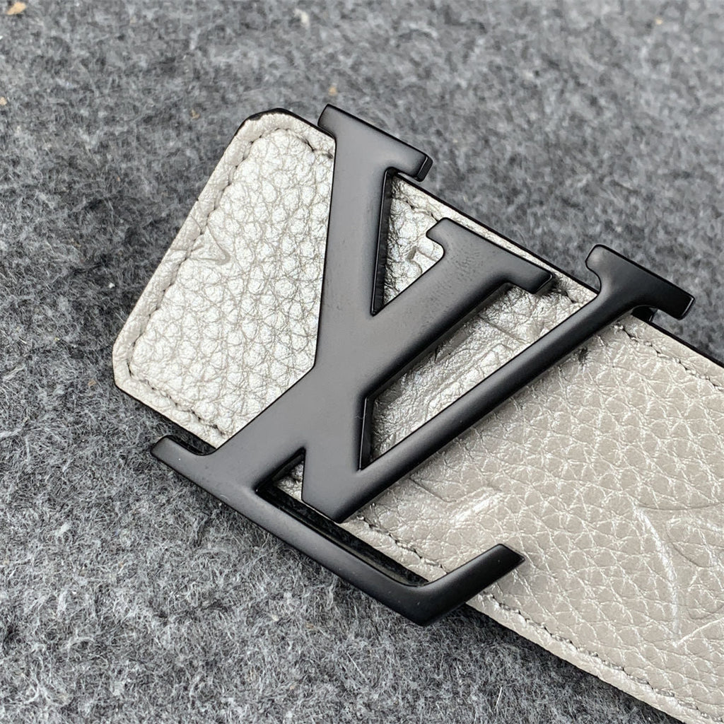 LV Initiales 40mm Reversible Belt 'Light Grey'