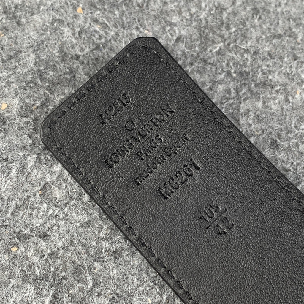 LV Initiales 40mm Reversible Belt 'Light Grey'
