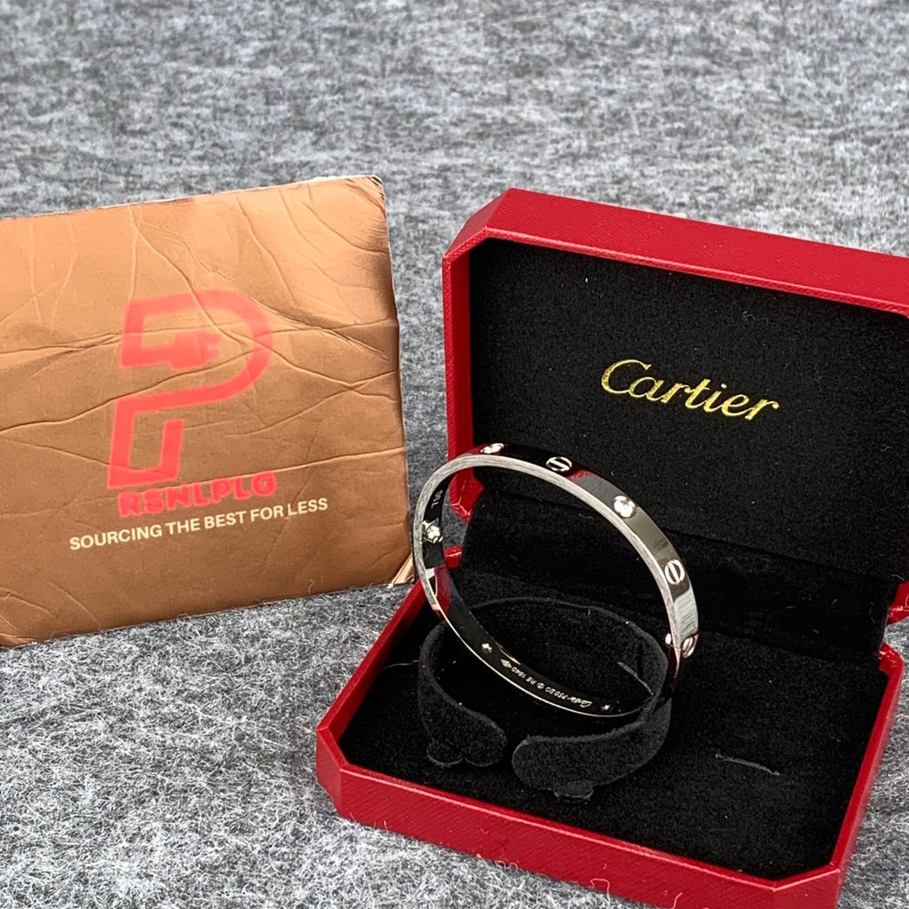 Love Bracelet with Half Diamond Setting