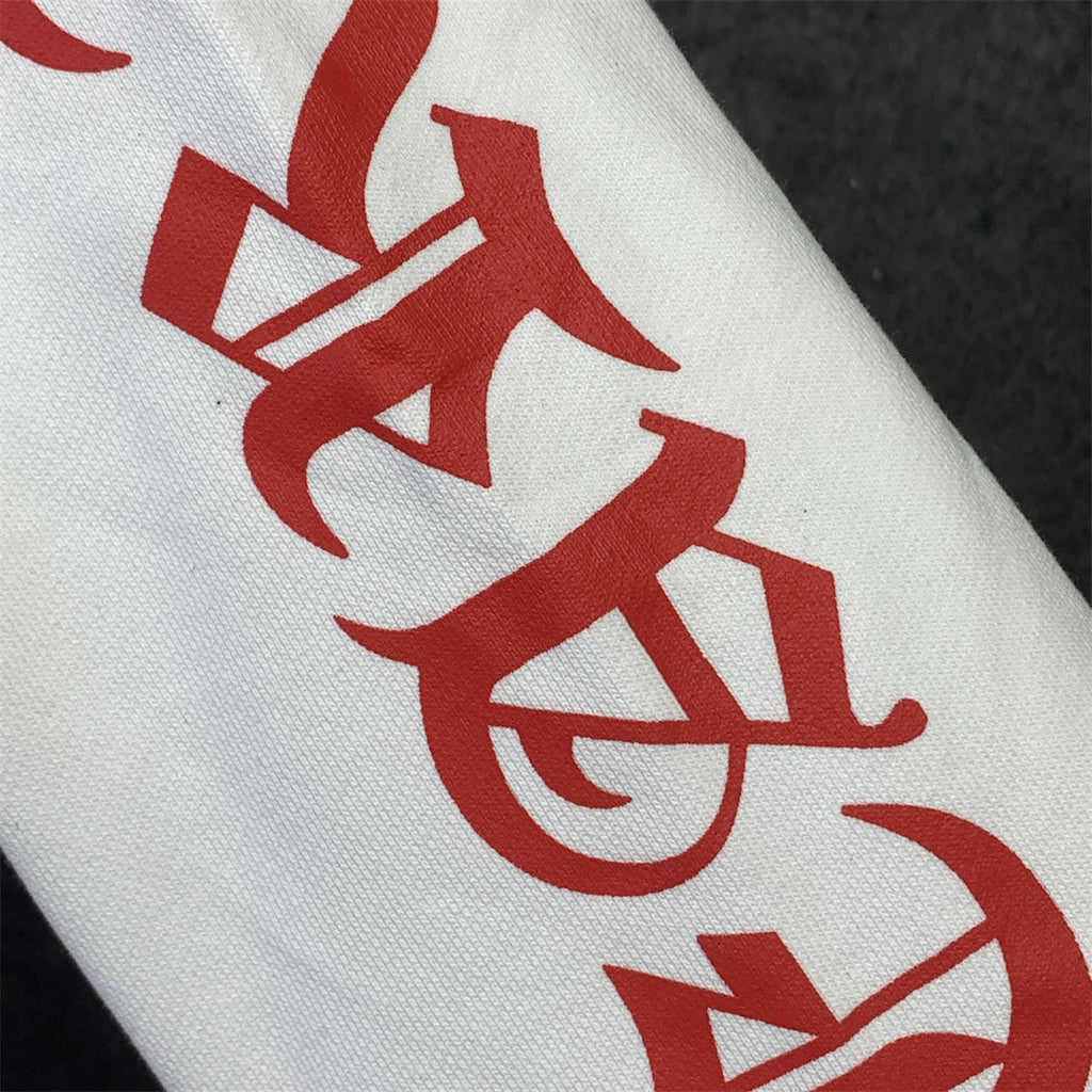 Chrome Hearts Made In Hollywood Plus Cross Long-Sleeve T-Shirt 'White/Red'