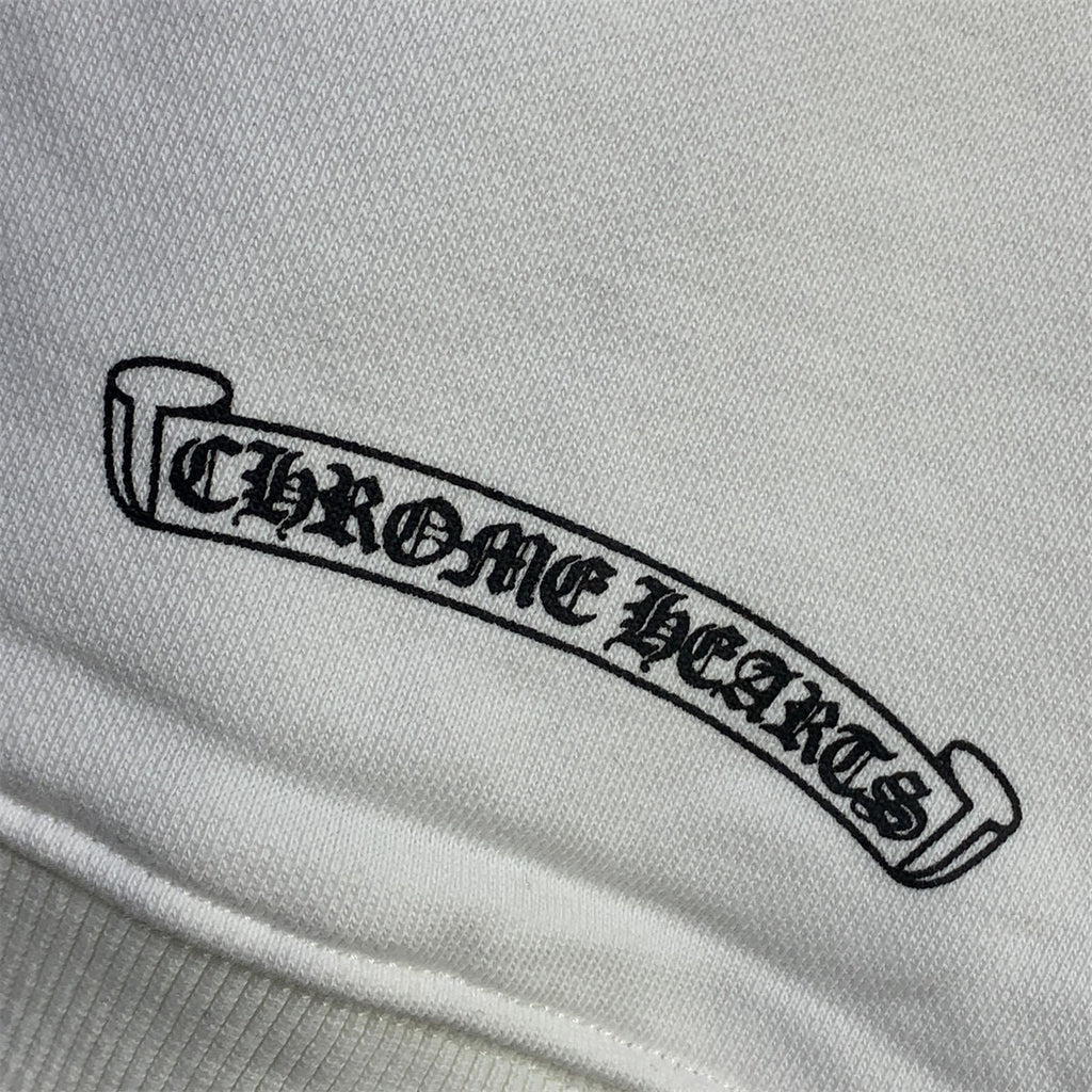 Chrome Hearts Made In Hollywood Plus Cross Long-Sleeve T-Shirt 'White/Red'