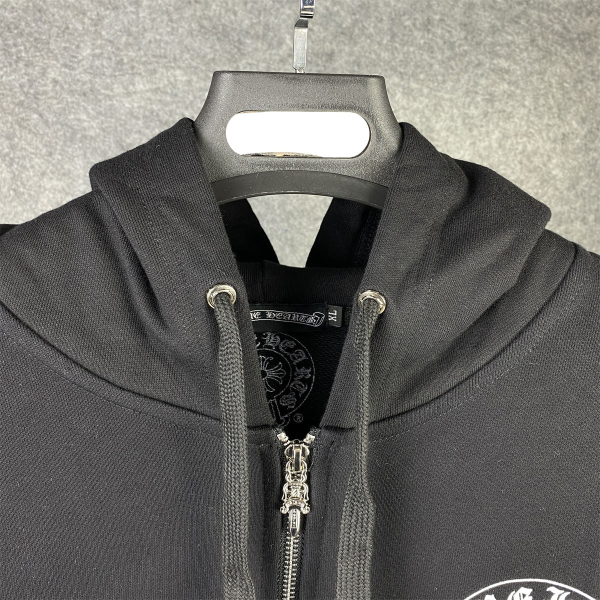Chrome Hearts Malibu Exclusive Horse Shoe Zip Up Hoodie 'Black'