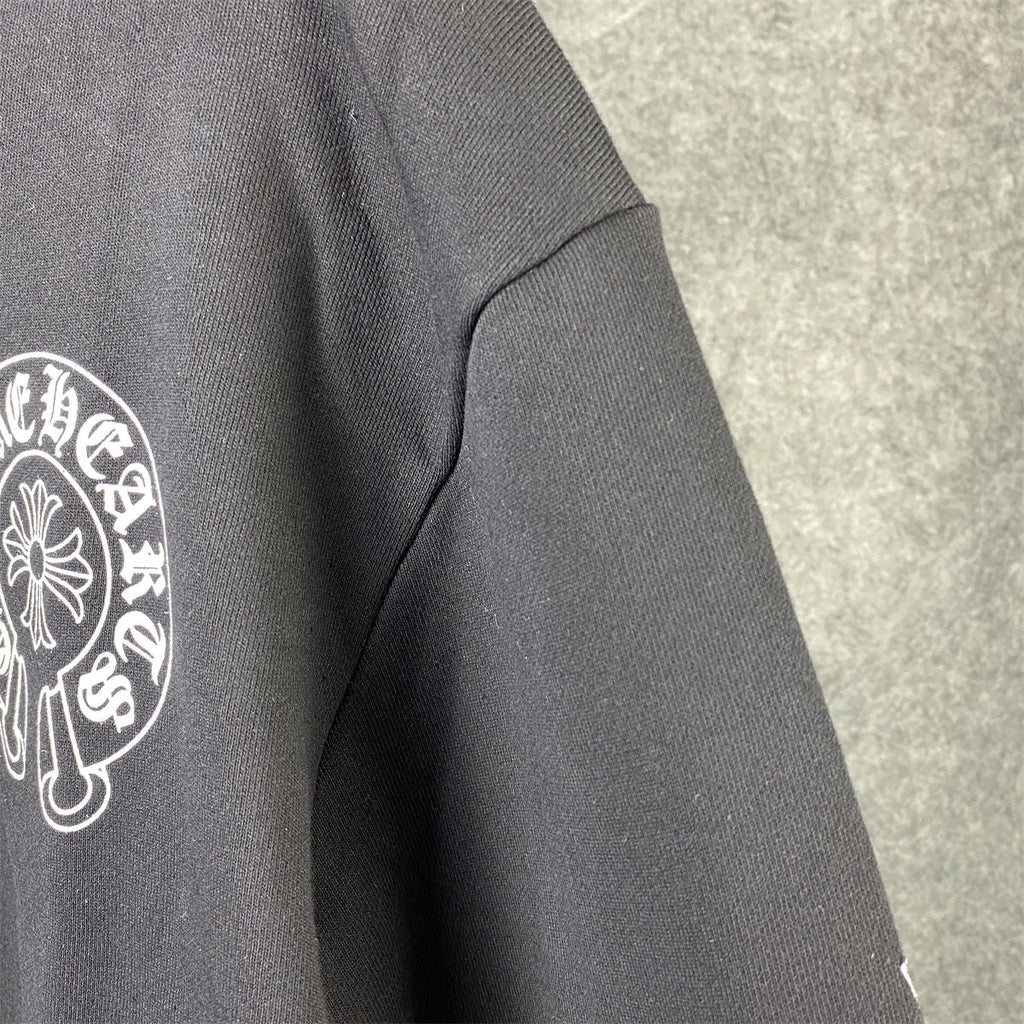 Chrome Hearts Malibu Exclusive Horse Shoe Zip Up Hoodie 'Black'