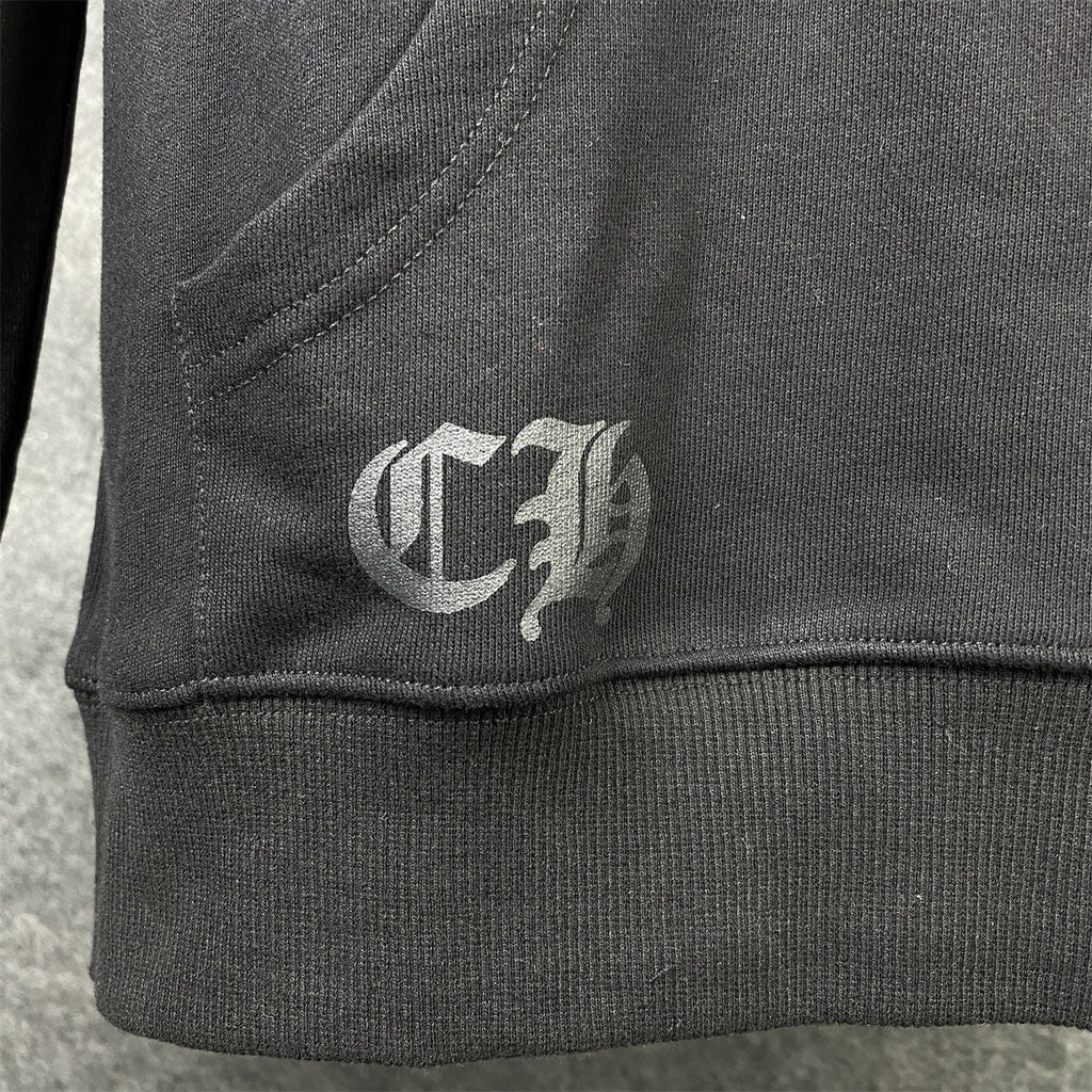 Chrome Hearts Malibu Exclusive Horse Shoe Zip Up Hoodie 'Black'