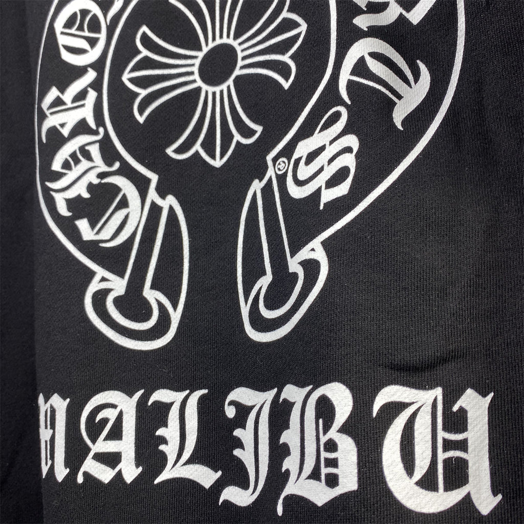 Chrome Hearts Malibu Exclusive Horse Shoe Zip Up Hoodie 'Black'