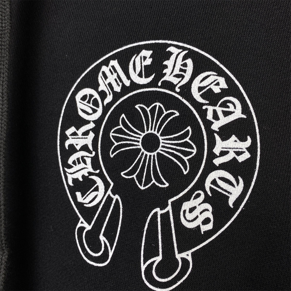 Chrome Hearts Malibu Exclusive Horse Shoe Zip Up Hoodie 'Black'