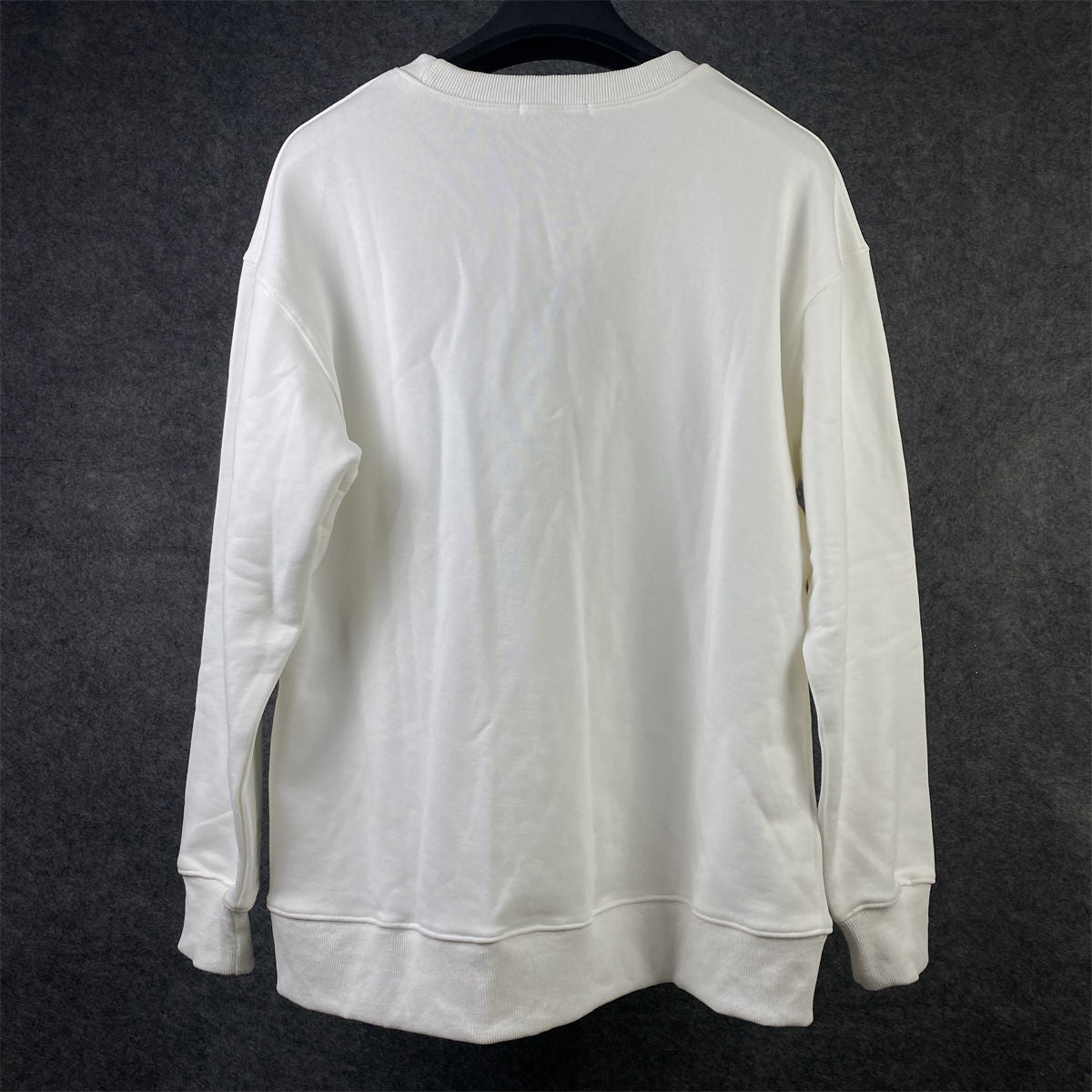 Prada Chenille Logo Sweatshirt 'White'