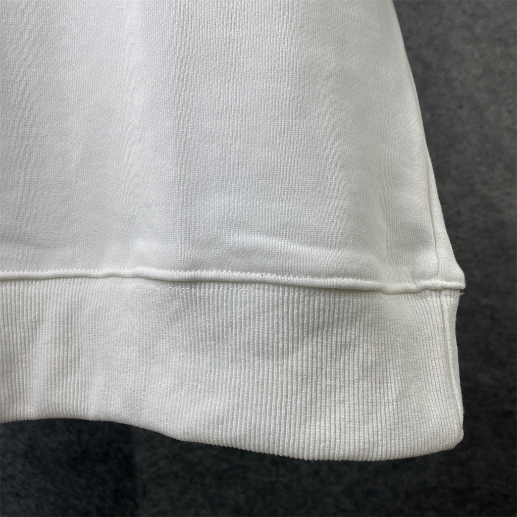 Prada Chenille Logo Sweatshirt 'White'