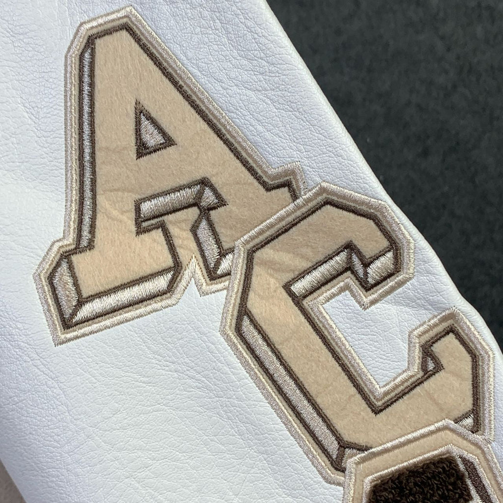OFF-WHITE x AC Milan Varsity Jacket 'Cream/White'