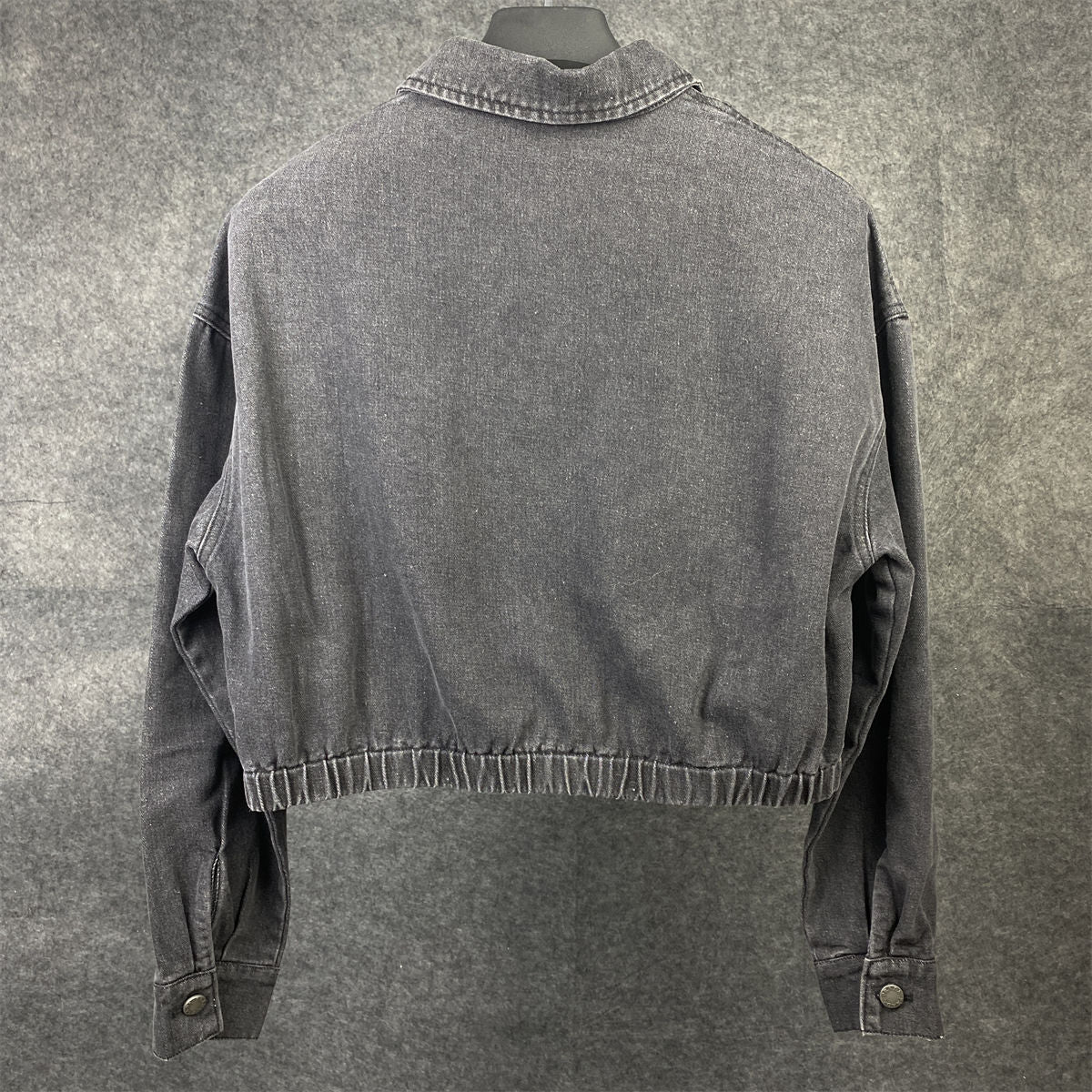PRADA Women's Grey Denim Blouson Jacket 'Gray'