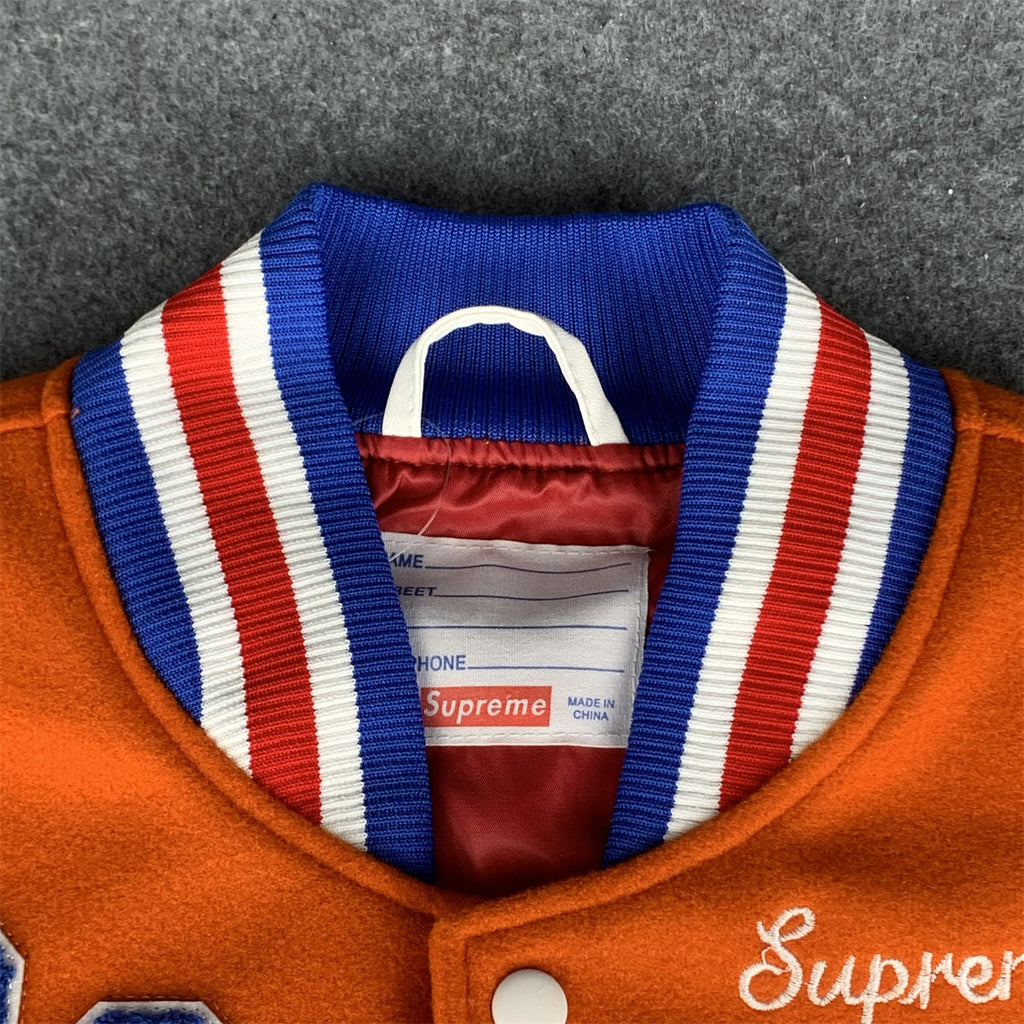 SUPREME Tiger Varsity Jacket 'Orange'