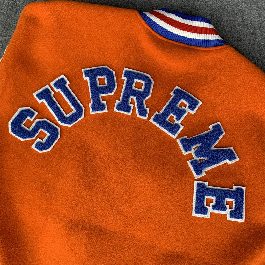 SUPREME Tiger Varsity Jacket 'Orange'