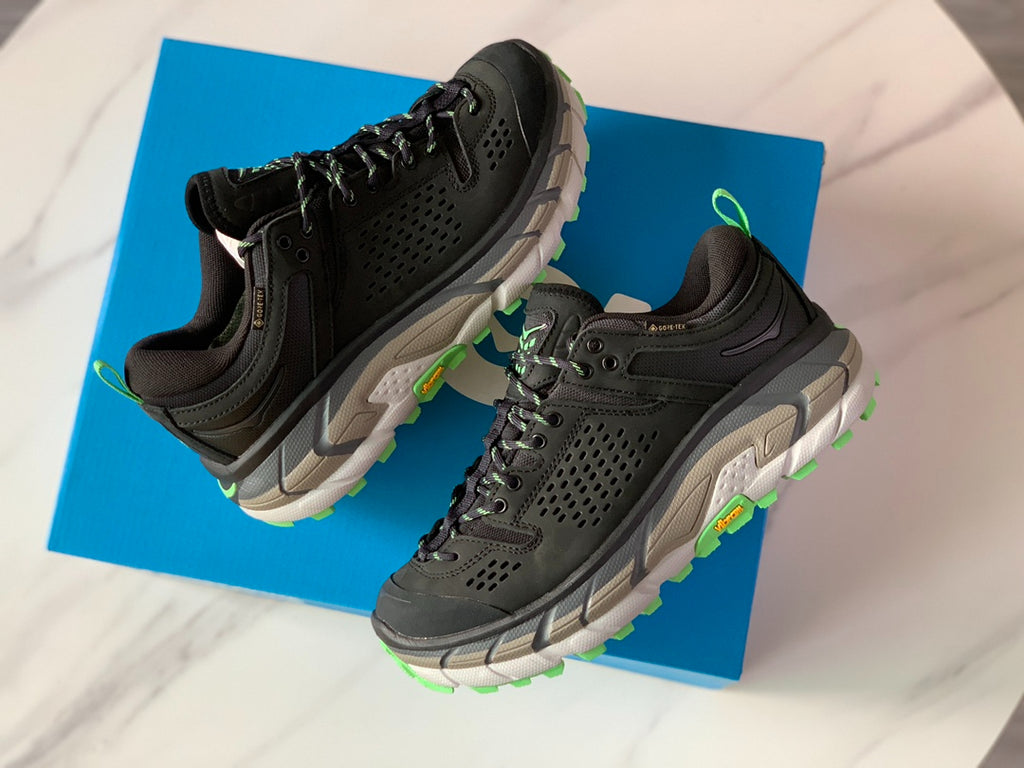 HOKA Ultra Low Gore-Tex Black | Lime Green