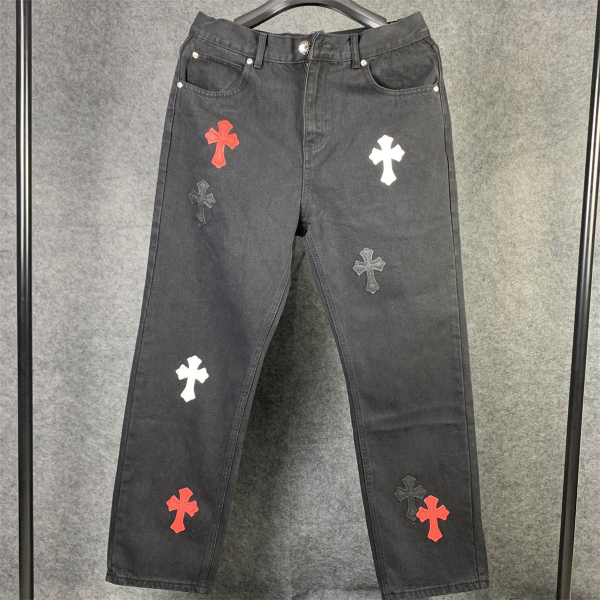 CHROME HEARTS CROSS PATCH DENIM Jeans (MIAMI EXCLUSIVE)