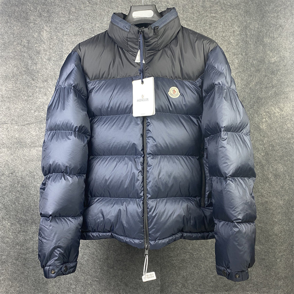 Moncler Peuplier Short Down Jacket 'Navy'