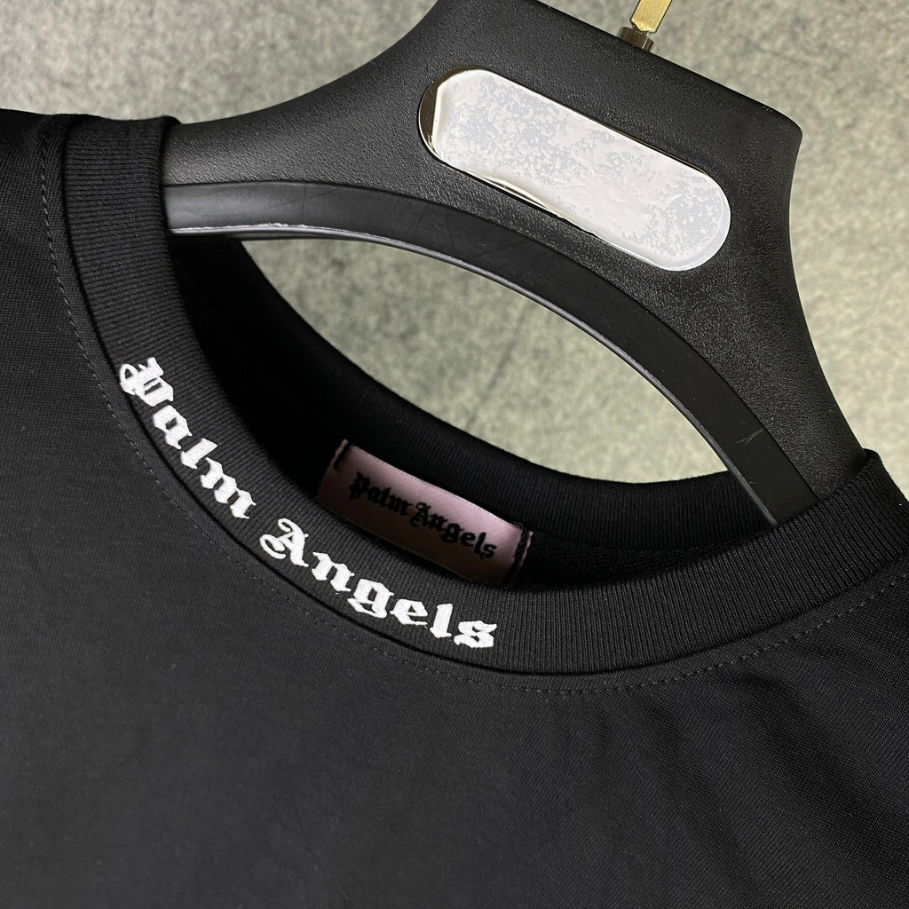 Palm Angels Oversize Logo T-Shirt 'Black/White'
