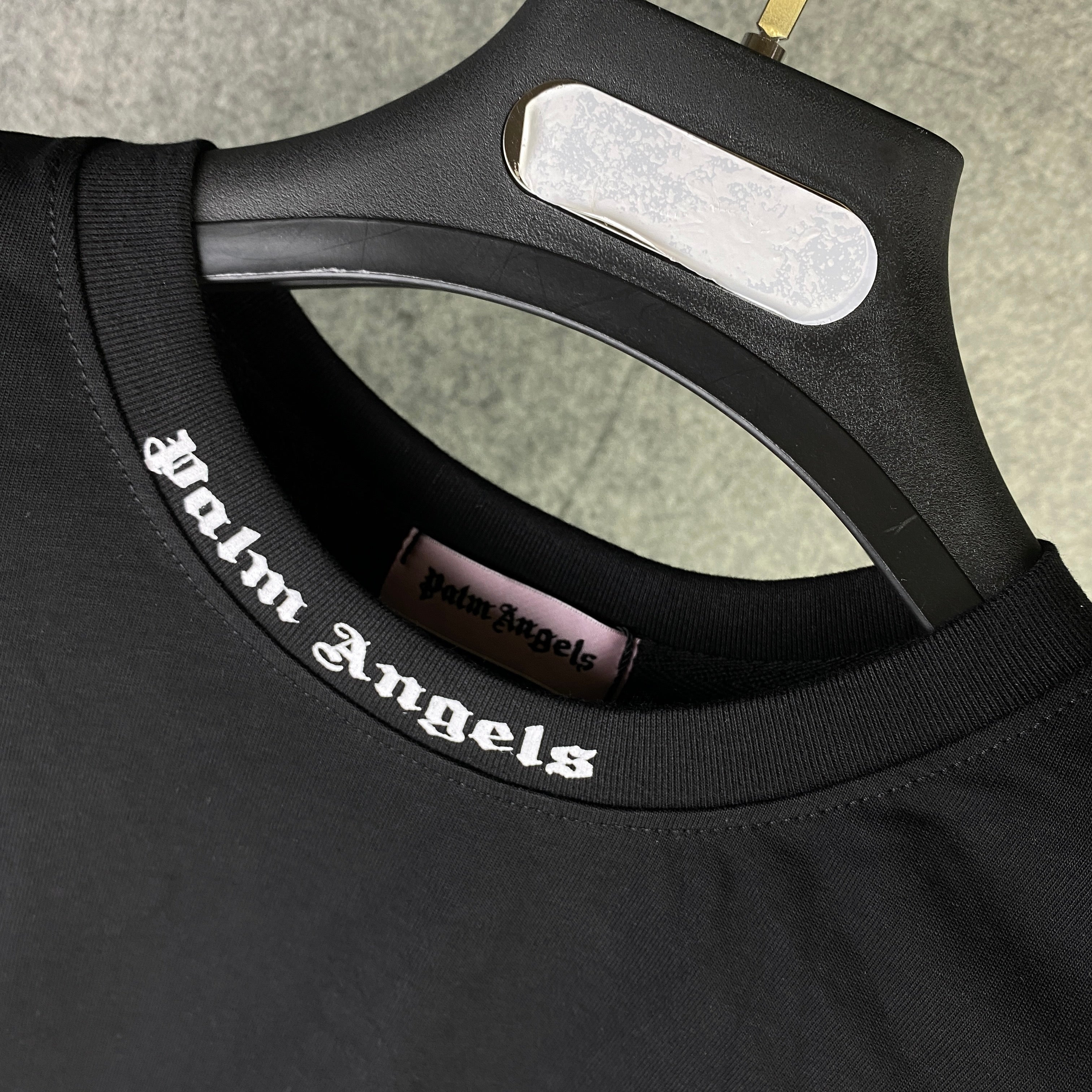 Palm Angels Oversize Logo T-Shirt 'Black/White'